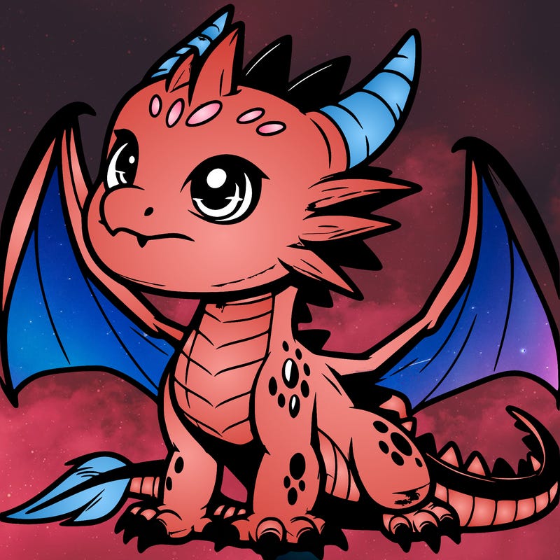 fierce baby night dragon