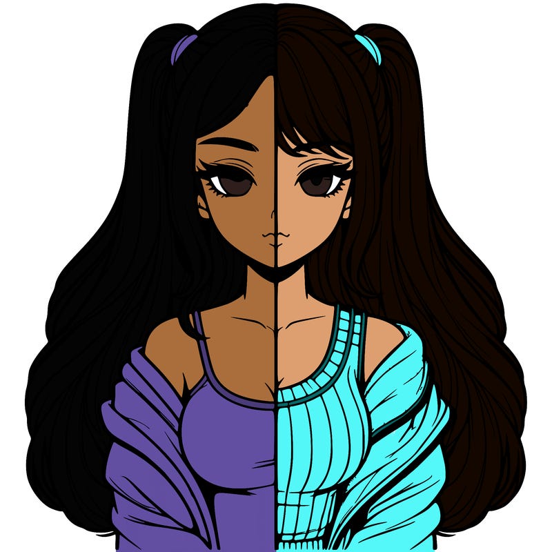 realistic girl split