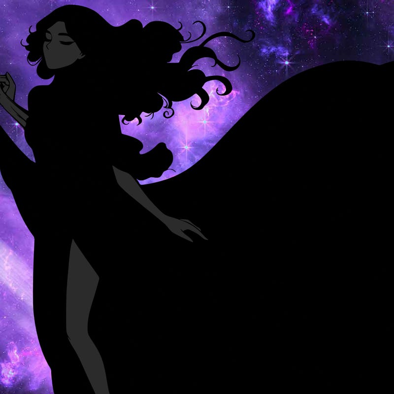 realistic woman in dress flowing the the wind