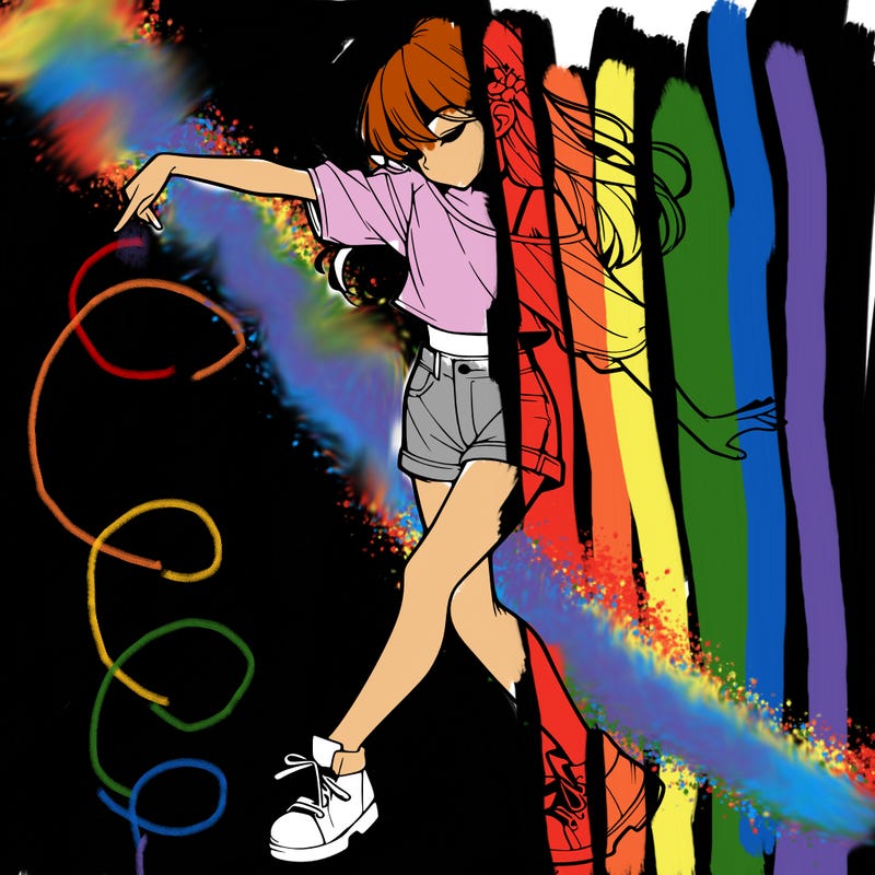 realistic girl danceing