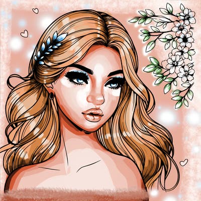 beautiful realistic girl