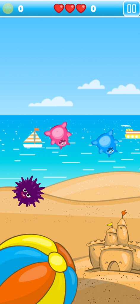 Smoothie Maker Deluxe - Toy tapping mini game with colorful monsters on a beach