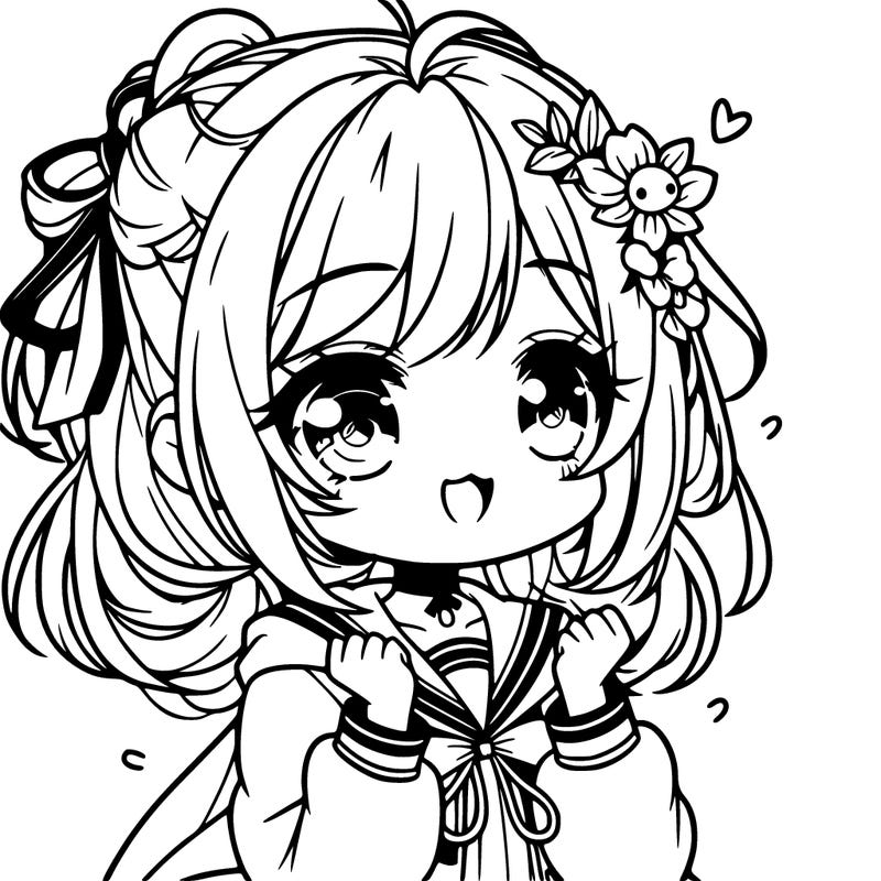 cute anime character