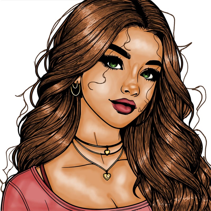 detailed realistic girl