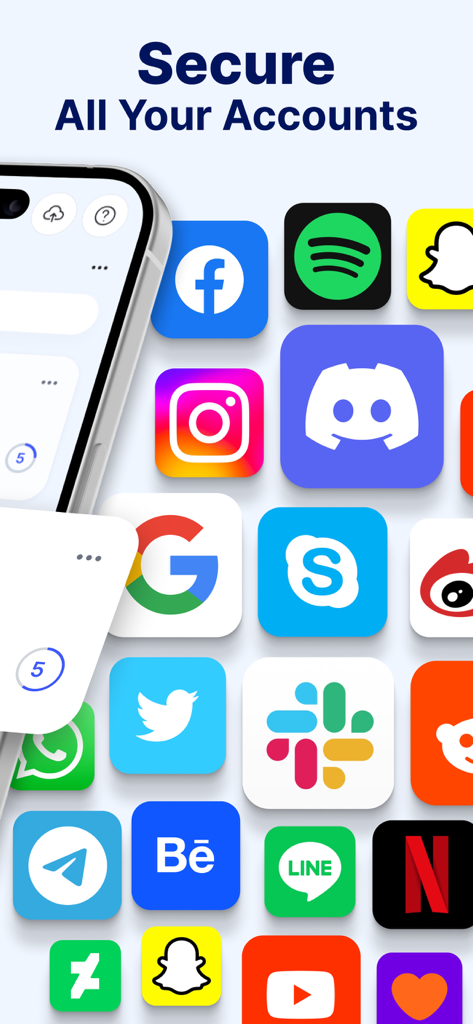 Authenticator App - 2FA - Asegura todas tus cuentas con la App de Autenticación 2FA en redes sociales y plataformas de productividad