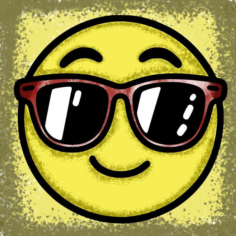 emoji with sunglasses