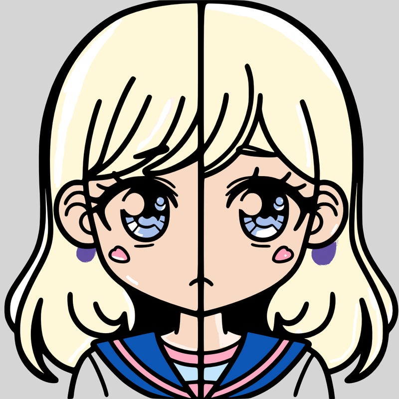 a split of a girl