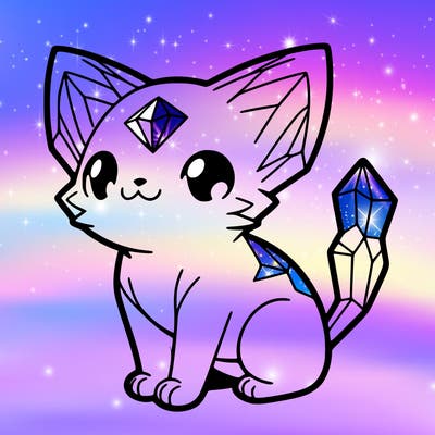 crystal kitten