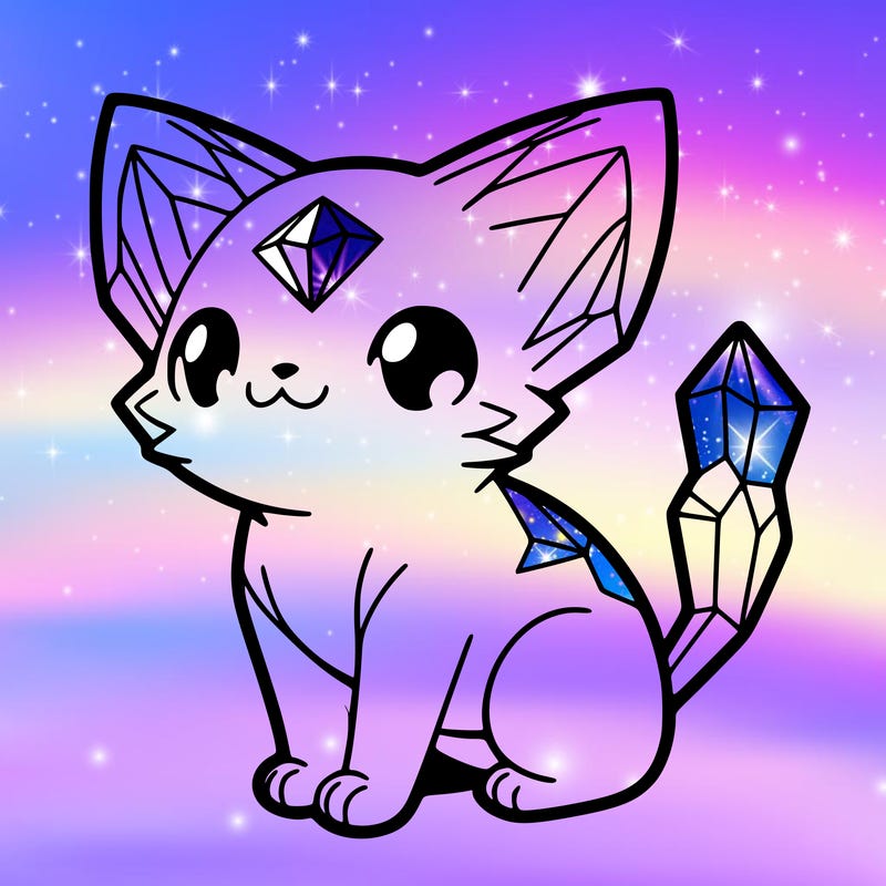crystal kitten