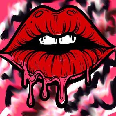 lips that look realistic and drip