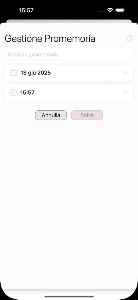Interface de gestion des rappels dans l'application MyPMU montrant la sélection de la date et de l'heure pour les notifications aux clients.