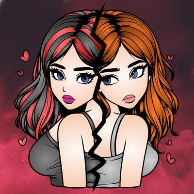 realistic girl split