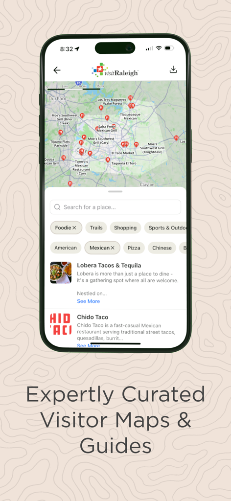 Wander: Maps & Navigation - Interactive city map and curated visitor guide on the Wander app.