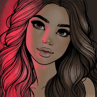 beautiful realistic girl