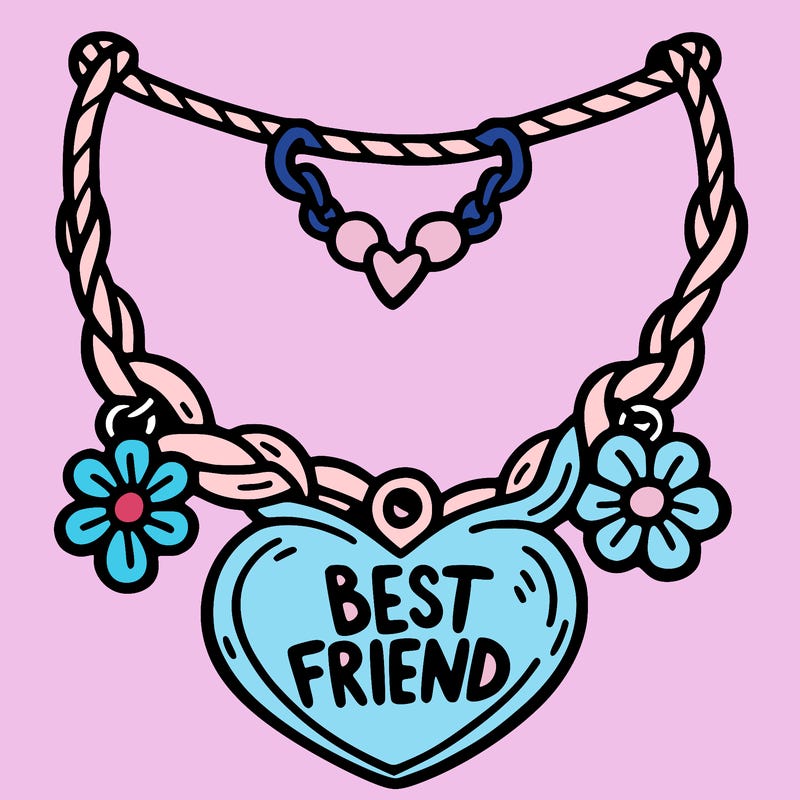 best friend necklace