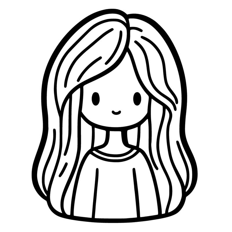 person with long hair