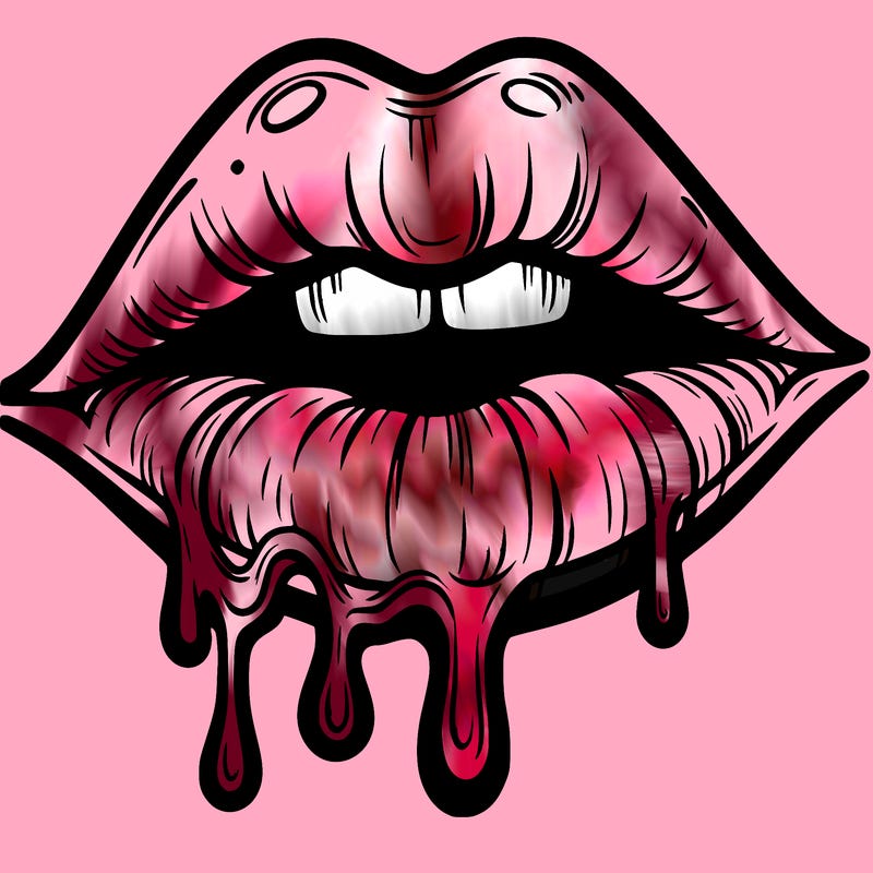 lips that look realistic and drip