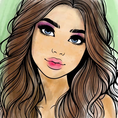 beautiful realistic girl