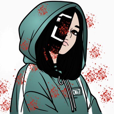 a realistic girl in a hoodie