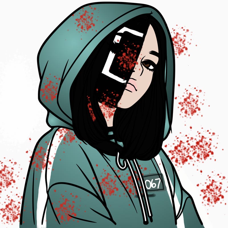 a realistic girl in a hoodie