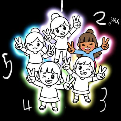 make 5 people do the ✌(◕‿-)✌peace ✌(◕‿-)✌