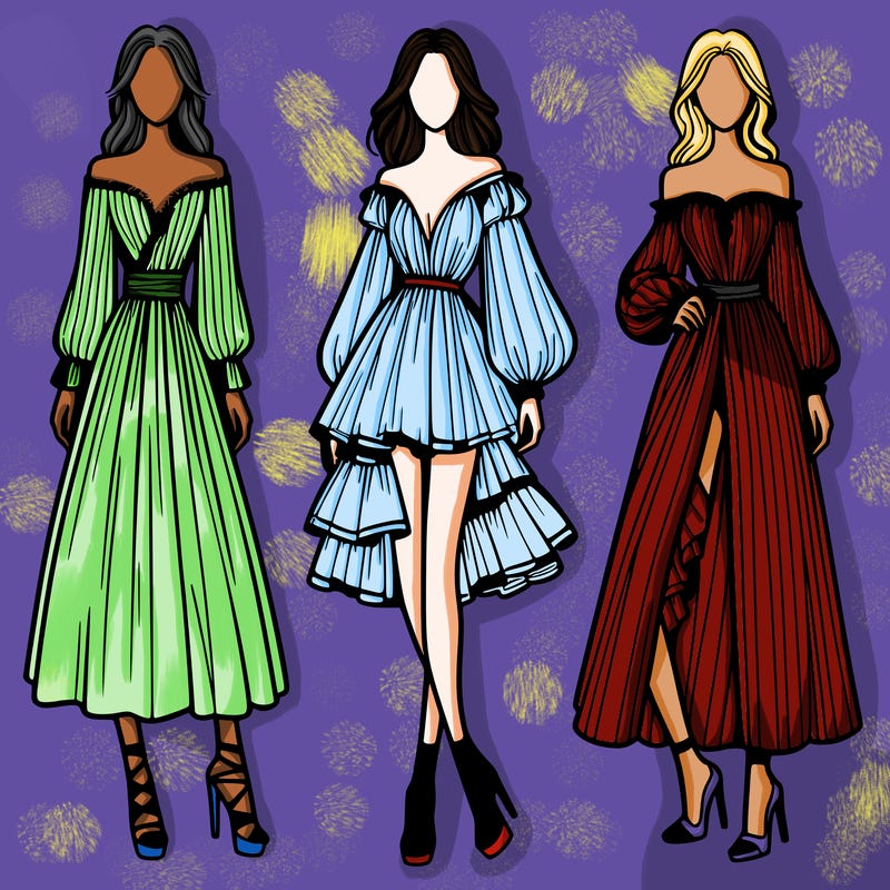 fashion models dresses