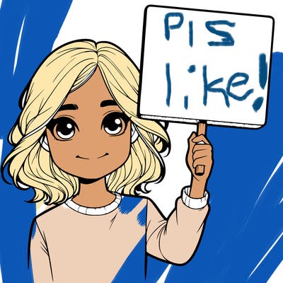 realistic girl holding up a sign