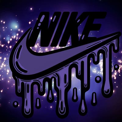 dripping nike logo