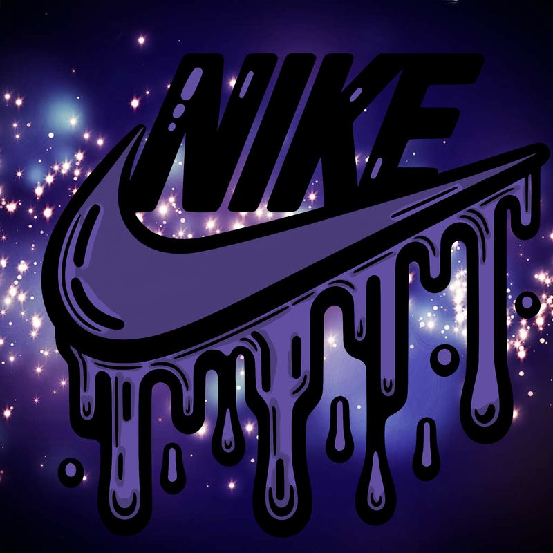 dripping nike logo