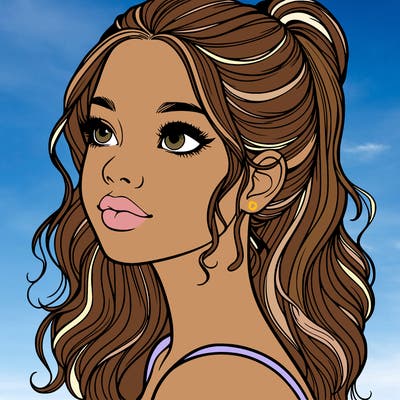 beautiful realistic girl