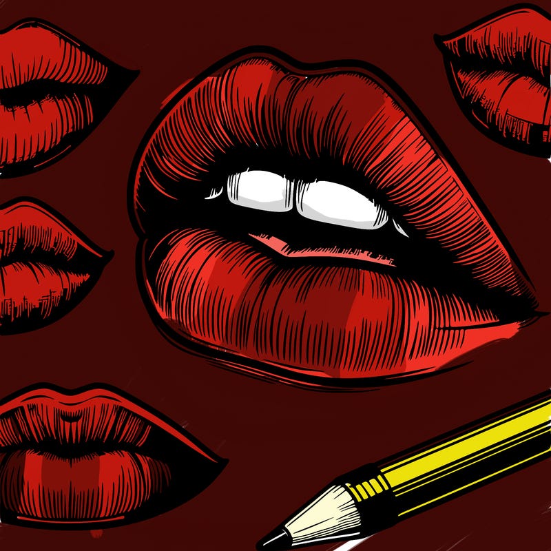 realistic  lips