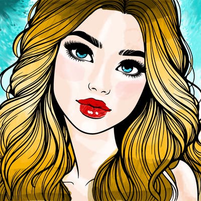 beautiful realistic girl