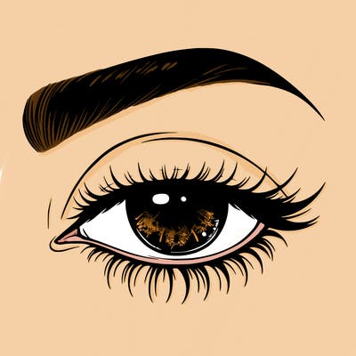 eye closed realistic