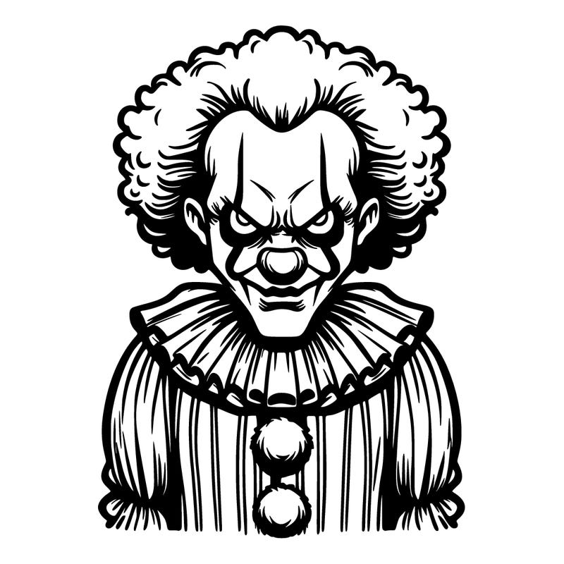 evil creepy clown