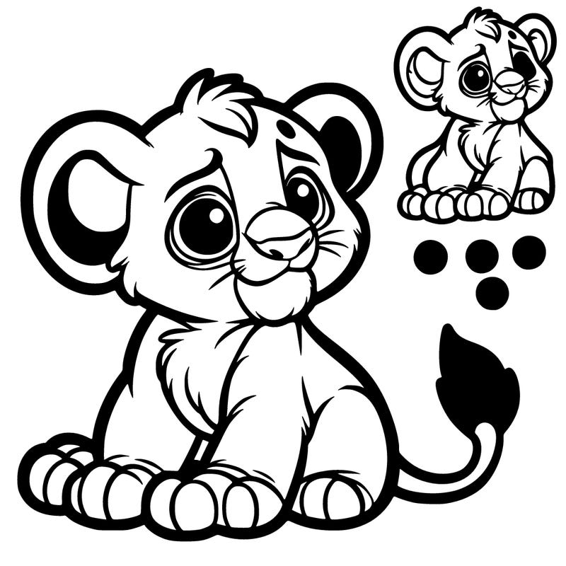 simba from the lion king as a cub