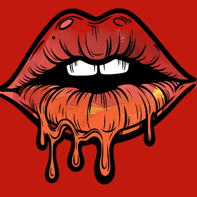 lips that look realistic and drip