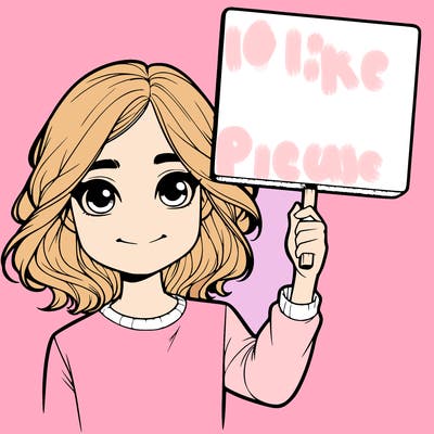 realistic girl holding up a sign