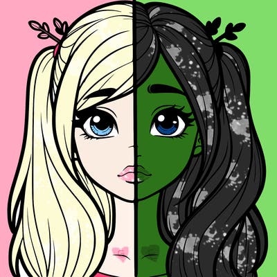 realistic girl split