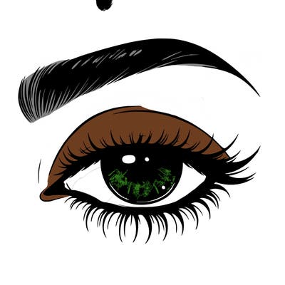 eye closed realistic