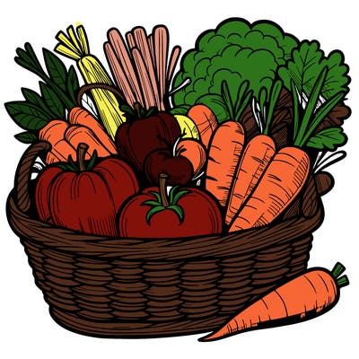 vegetables in a basket