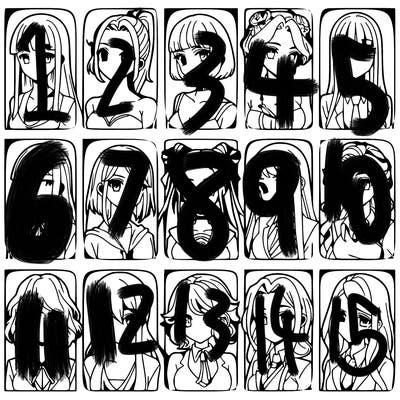 girls that look diffrent anime