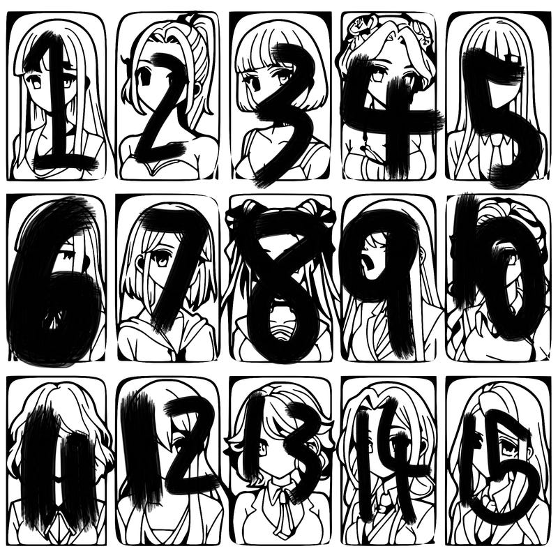 girls that look diffrent anime