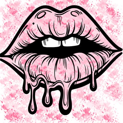 lips that look realistic and drip