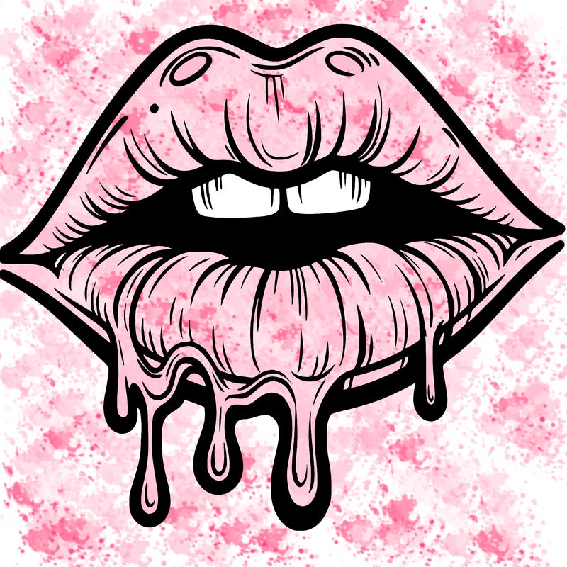 lips that look realistic and drip