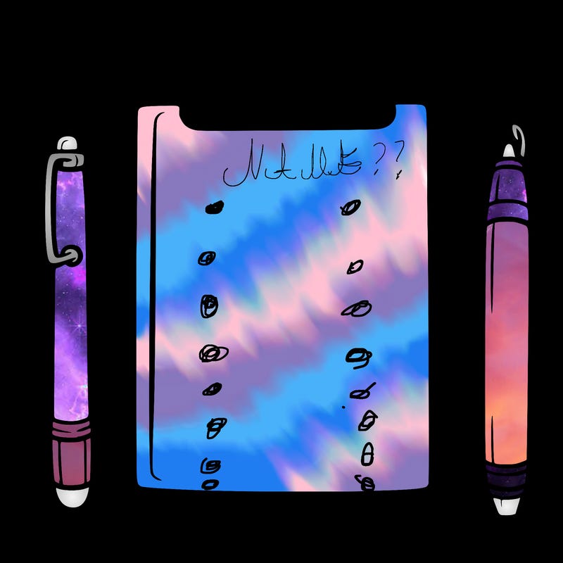 blank clip board with pen