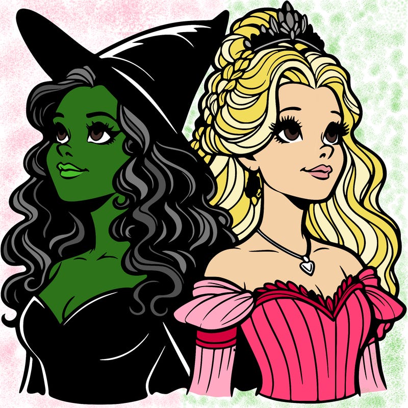 'elphaba and glinda (realistic)