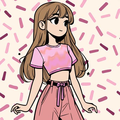 girl in a cute crop top