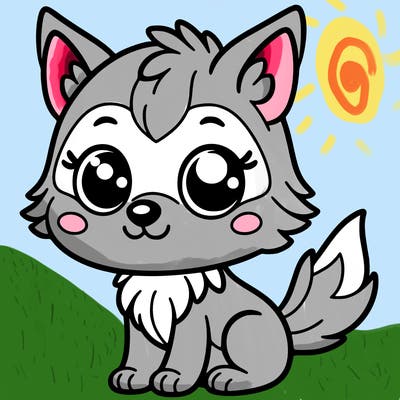 cute wolf