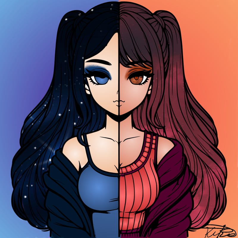 realistic girl split