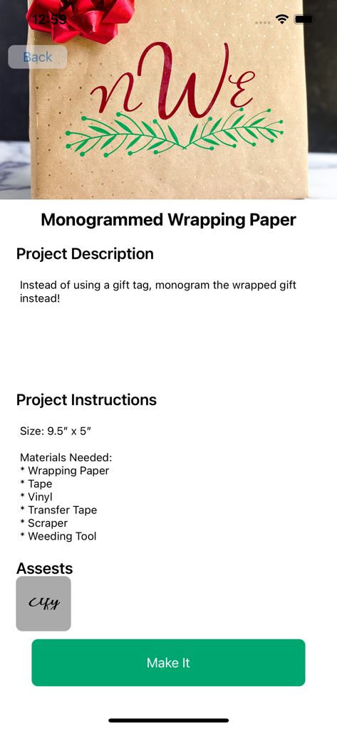Monograms for Cricut - Step by step project instructions for creating monogrammed wrapping paper with a Cricut machine
